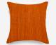 Orange textured sofa cushion cover for home decor 